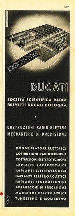 Ducati factory and list of products